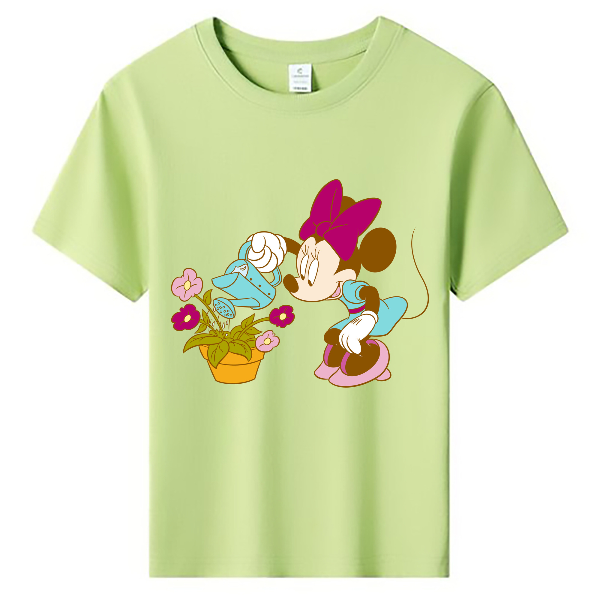 ミッキーマウス Mickey Mouse 綿100％キッズTシャツ（フロントプリント）
